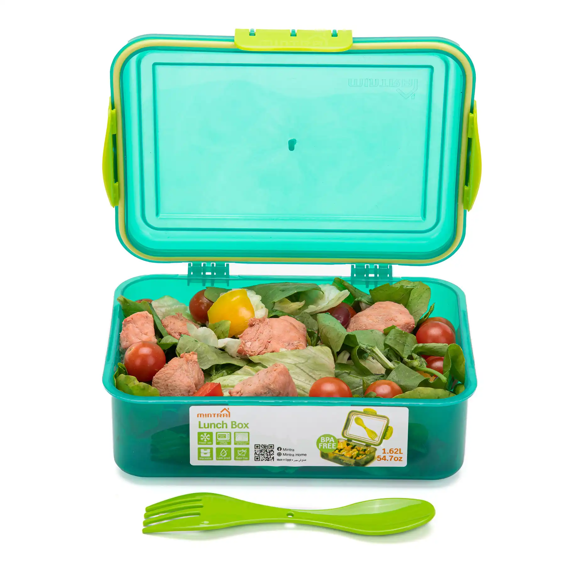 1.7 L Lunch Box with Lock (with Fork & Spoon) - Image 15