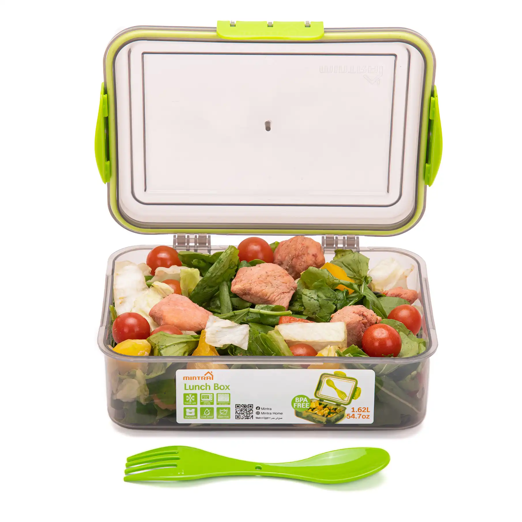 1.7 L Lunch Box with Lock (with Fork & Spoon) - Image 16