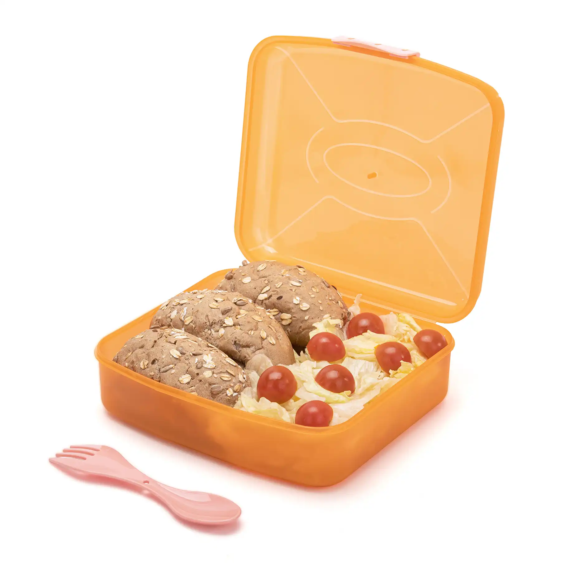 Frosted Lunch Box 2L (with Fork & Spoon) - Image 11