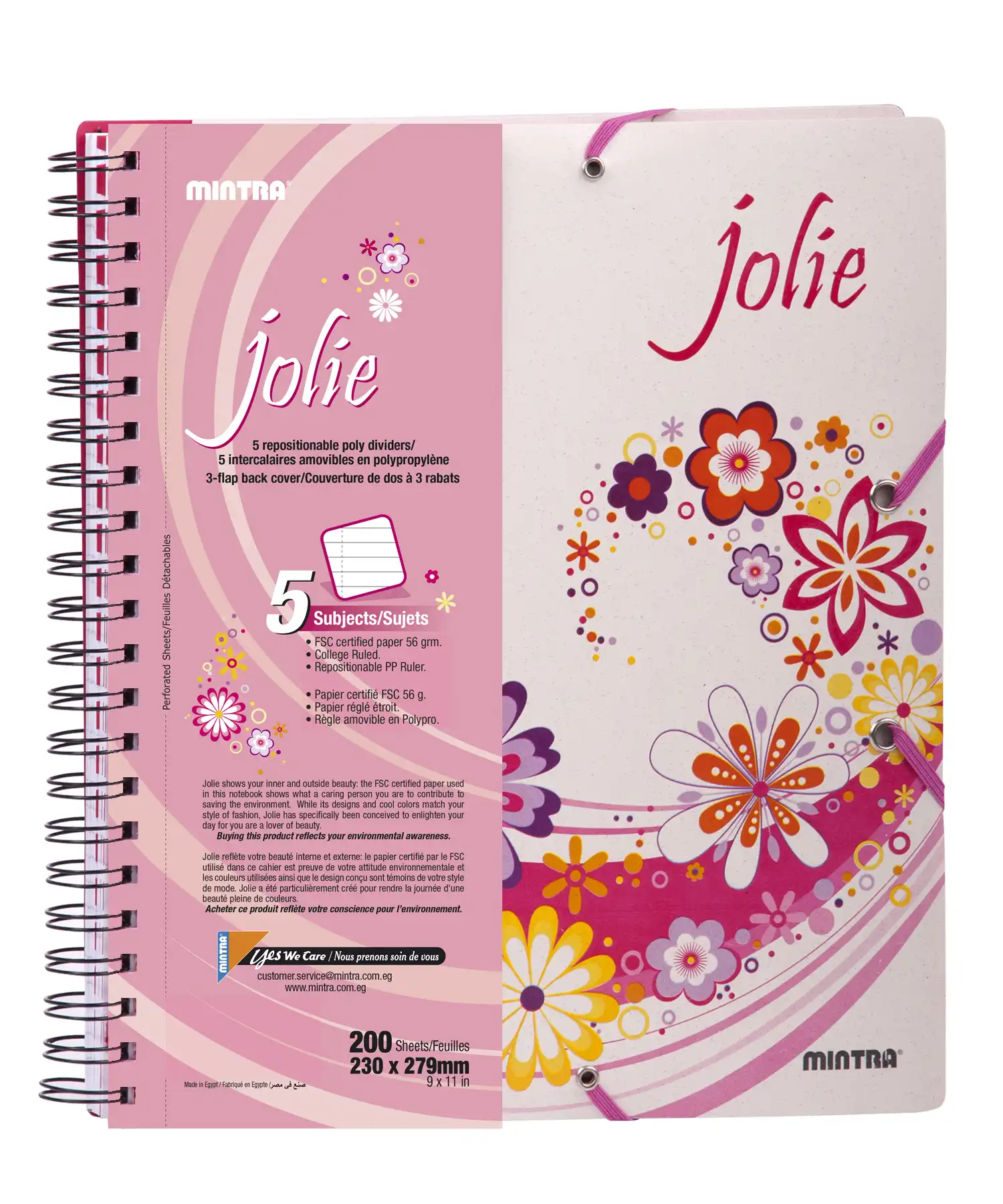 Jolie Notebook ( 1, 3 or 5 Subjects) - Image 3