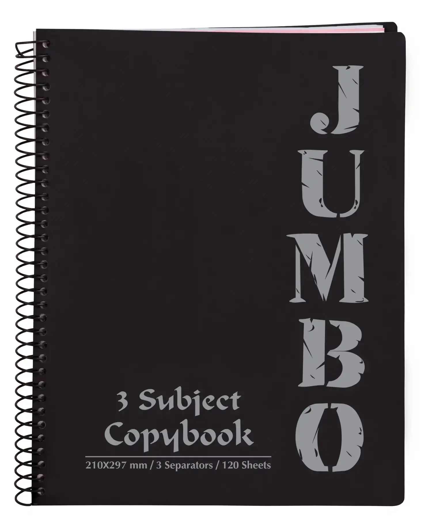 A4 Jumbo Notebook Black - Image 3