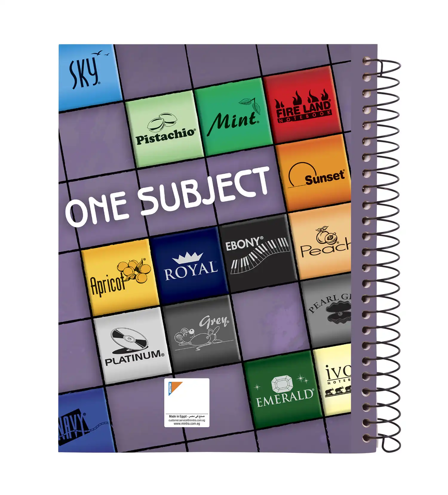 One Subject A4 Notebook Black (96, 144, 192 Sheets) - Image 3