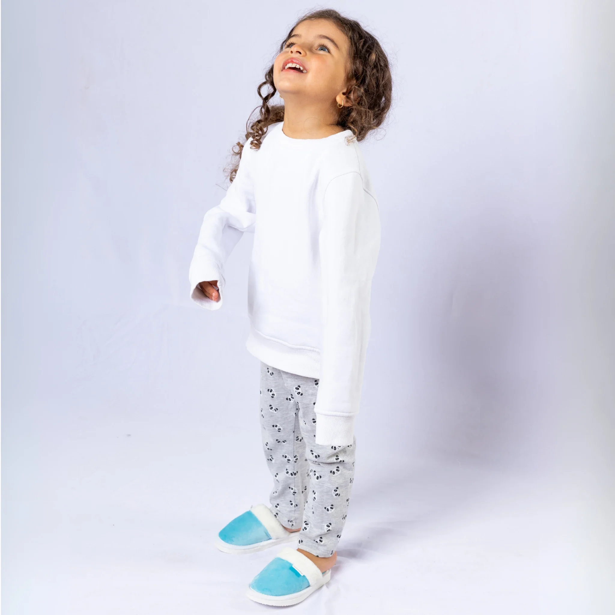Plain with Fur Winter Slipper - Kids - Image 20