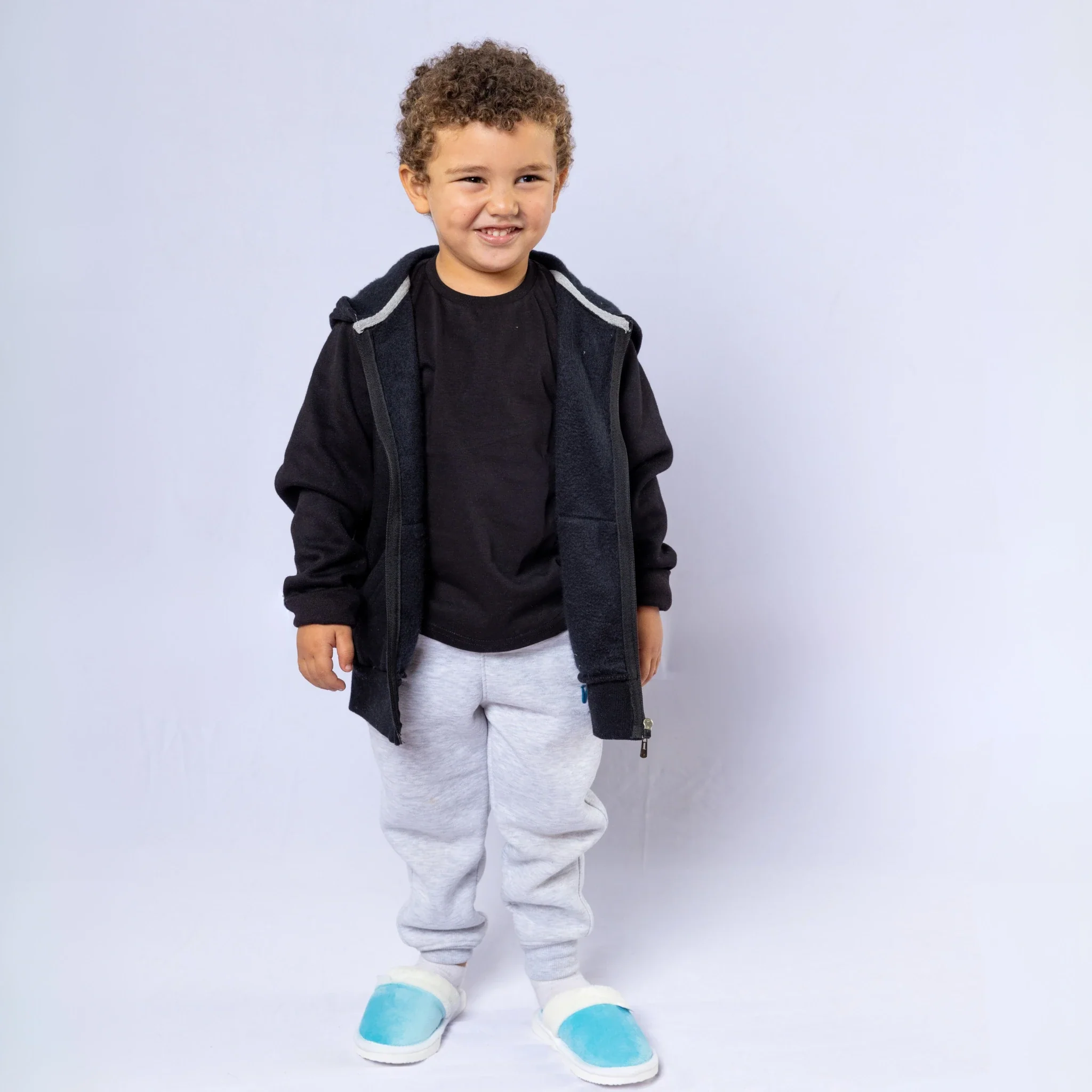 Plain with Fur Winter Slipper - Kids - Image 23
