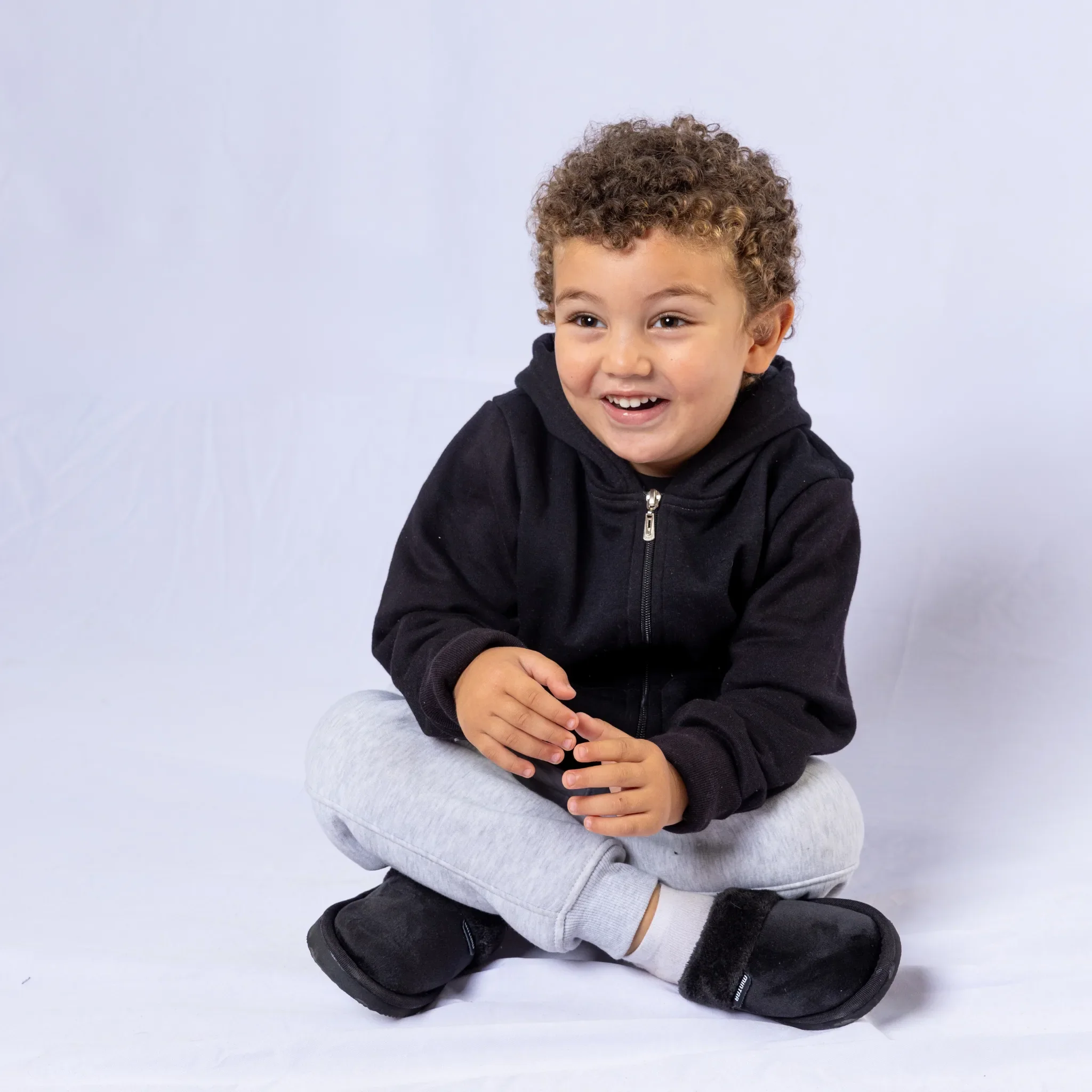 Plain with Fur Winter Slipper - Kids - Image 26