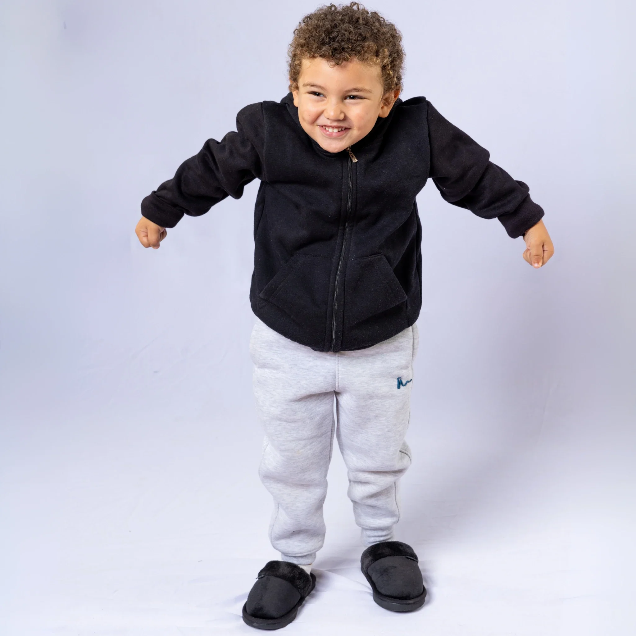 Plain with Fur Winter Slipper - Kids - Image 27