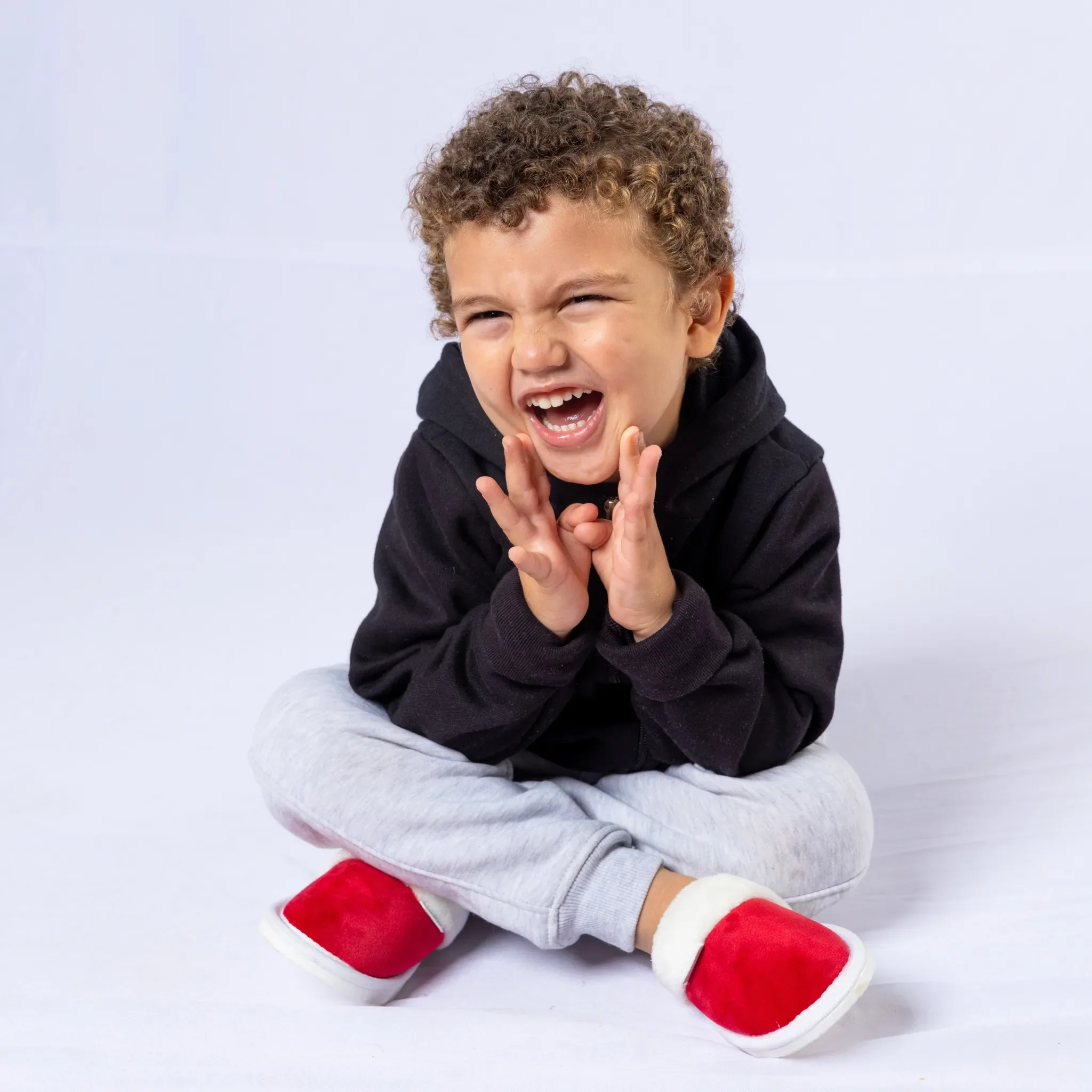 Plain with Fur Winter Slipper - Kids - Image 32