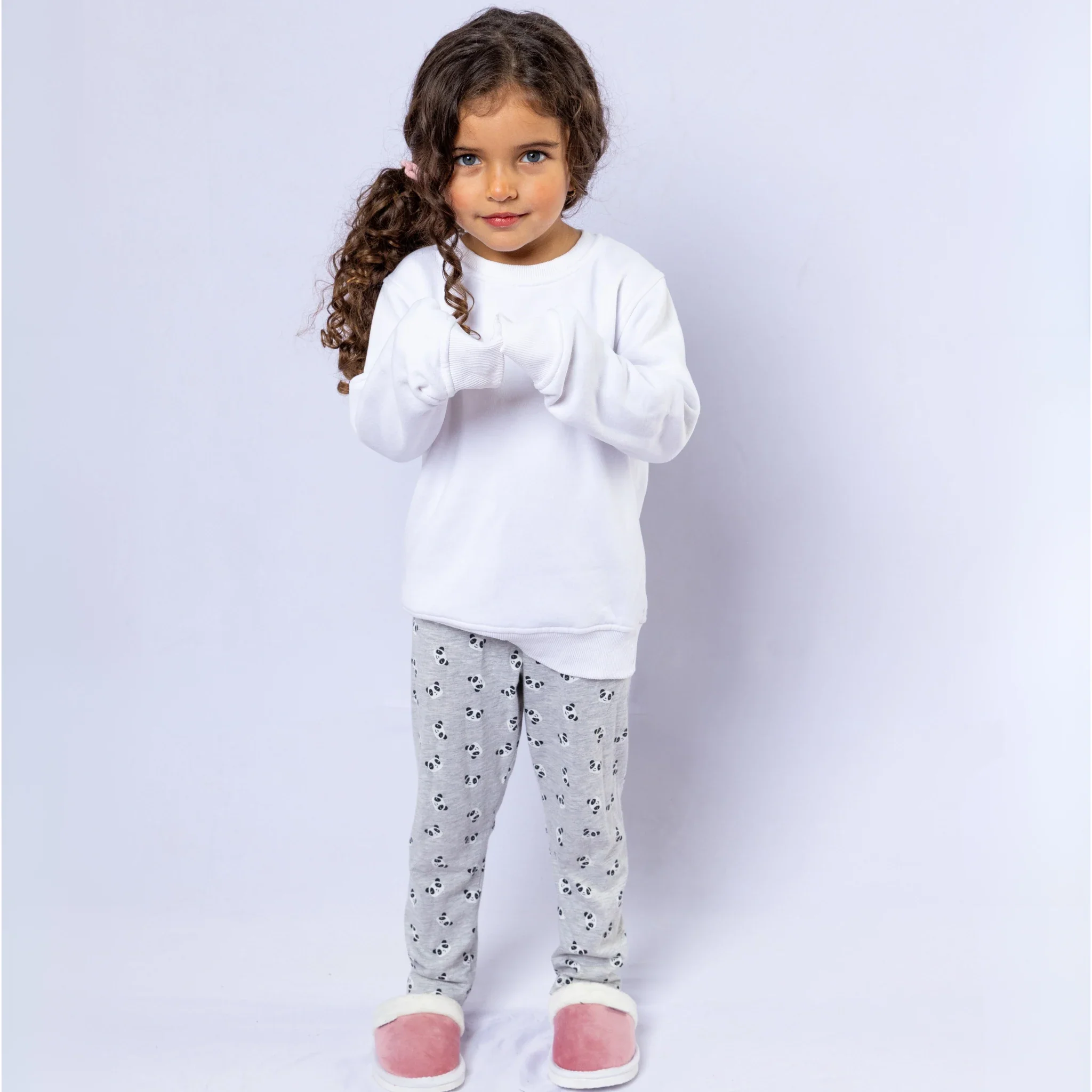 Plain with Fur Winter Slipper - Kids - Image 8