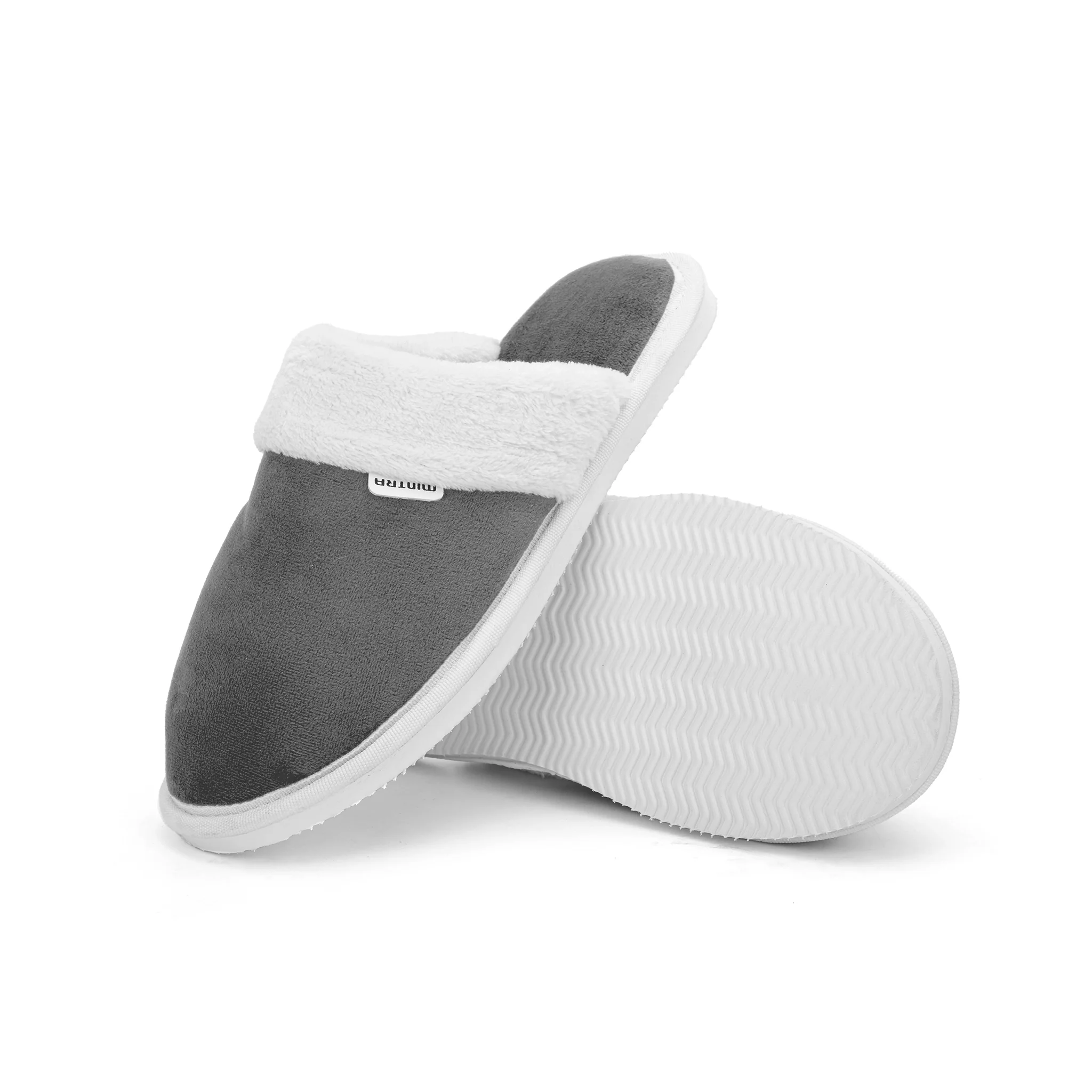 Plain with Fur Winter Slipper - Unisex - Image 5