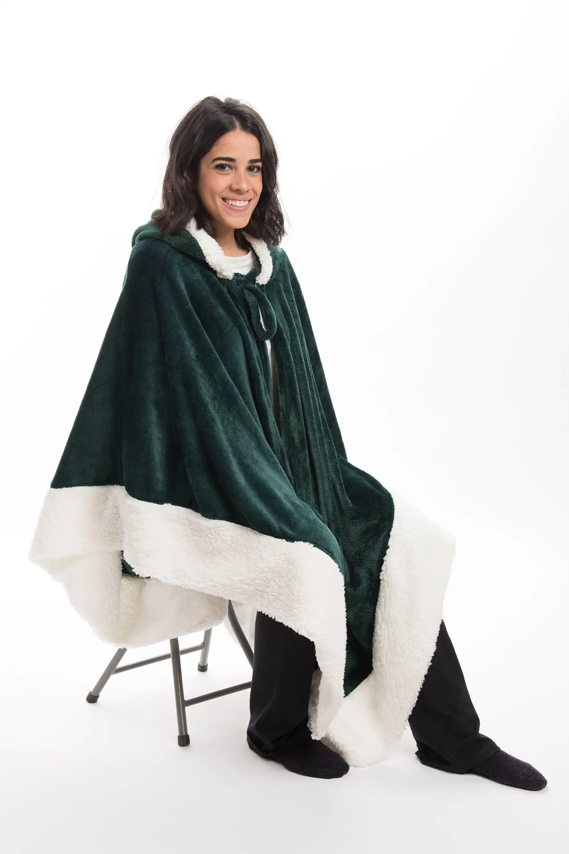 Poncho (Double Sided Fleece and Sherpa) - Image 10