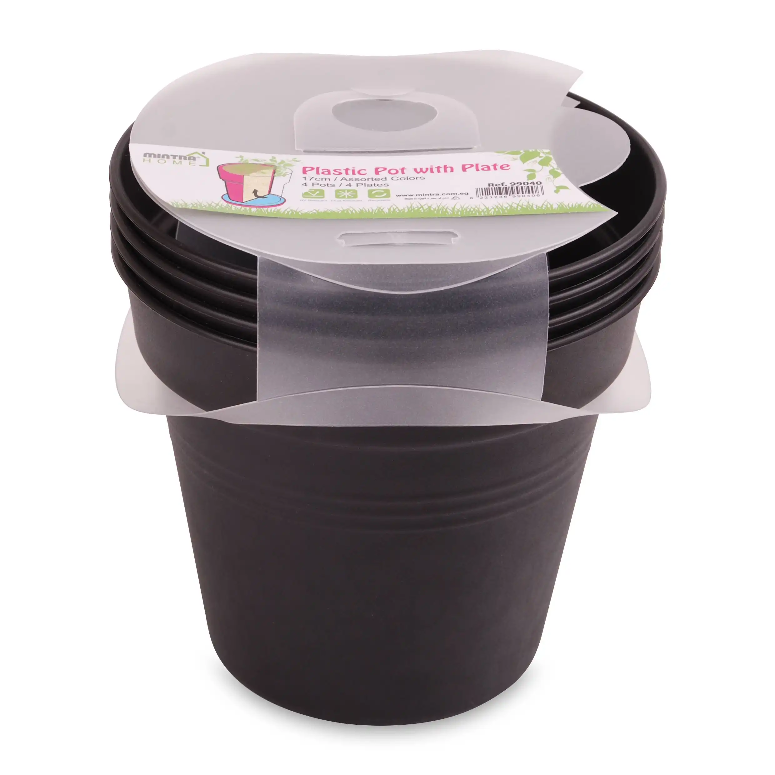 Round Pot 17cm (Pack of 4) - Image 4