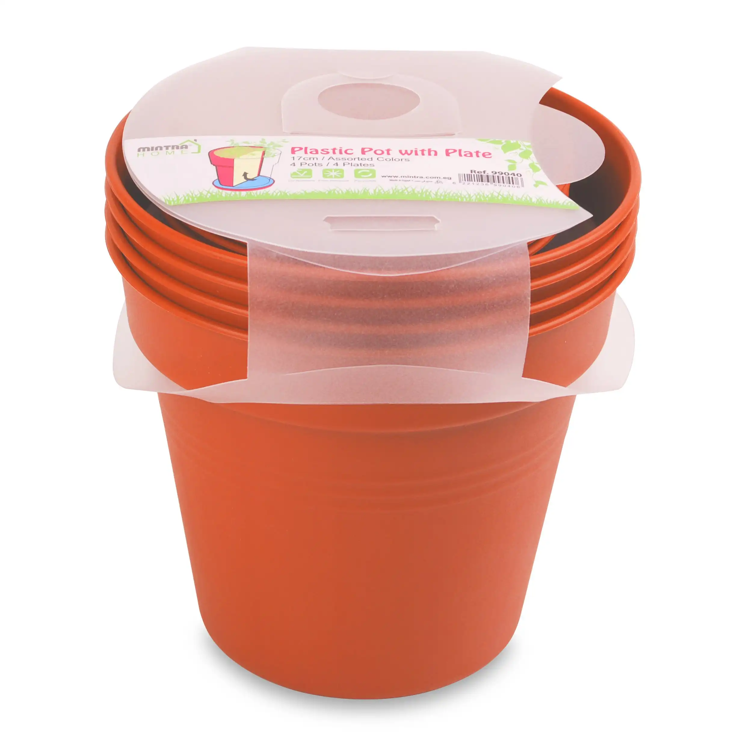 Round Pot 13 cm (Pack of 4) - Image 4