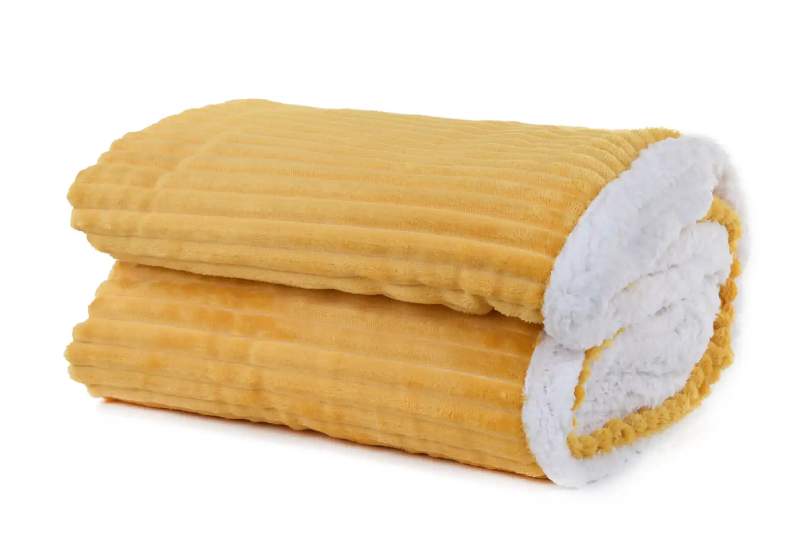 Striped Double Side Fleece/Sherpa Blanket (220 x 240) - Image 6