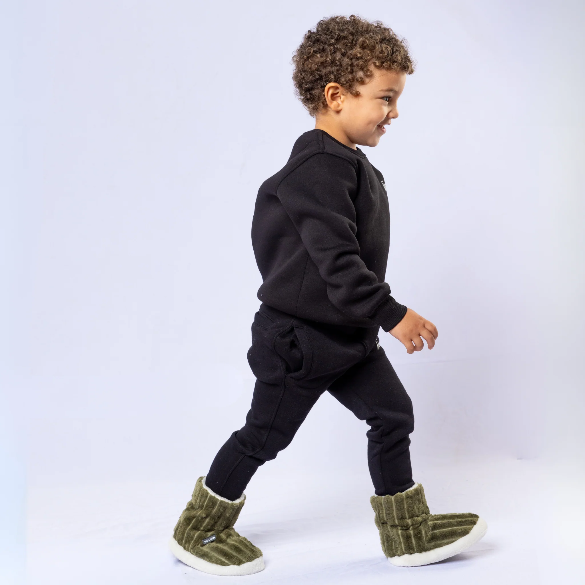 Striped Huggy Winter Boots- Kids - Image 17