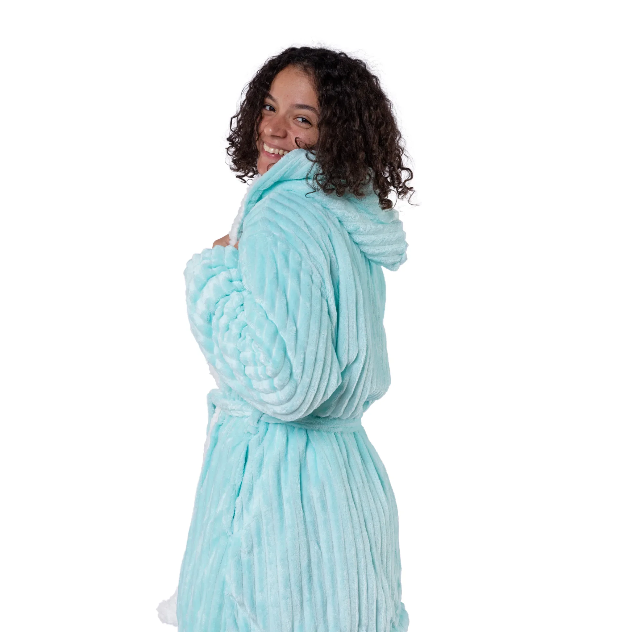 Striped Sherpa Robe - Image 10
