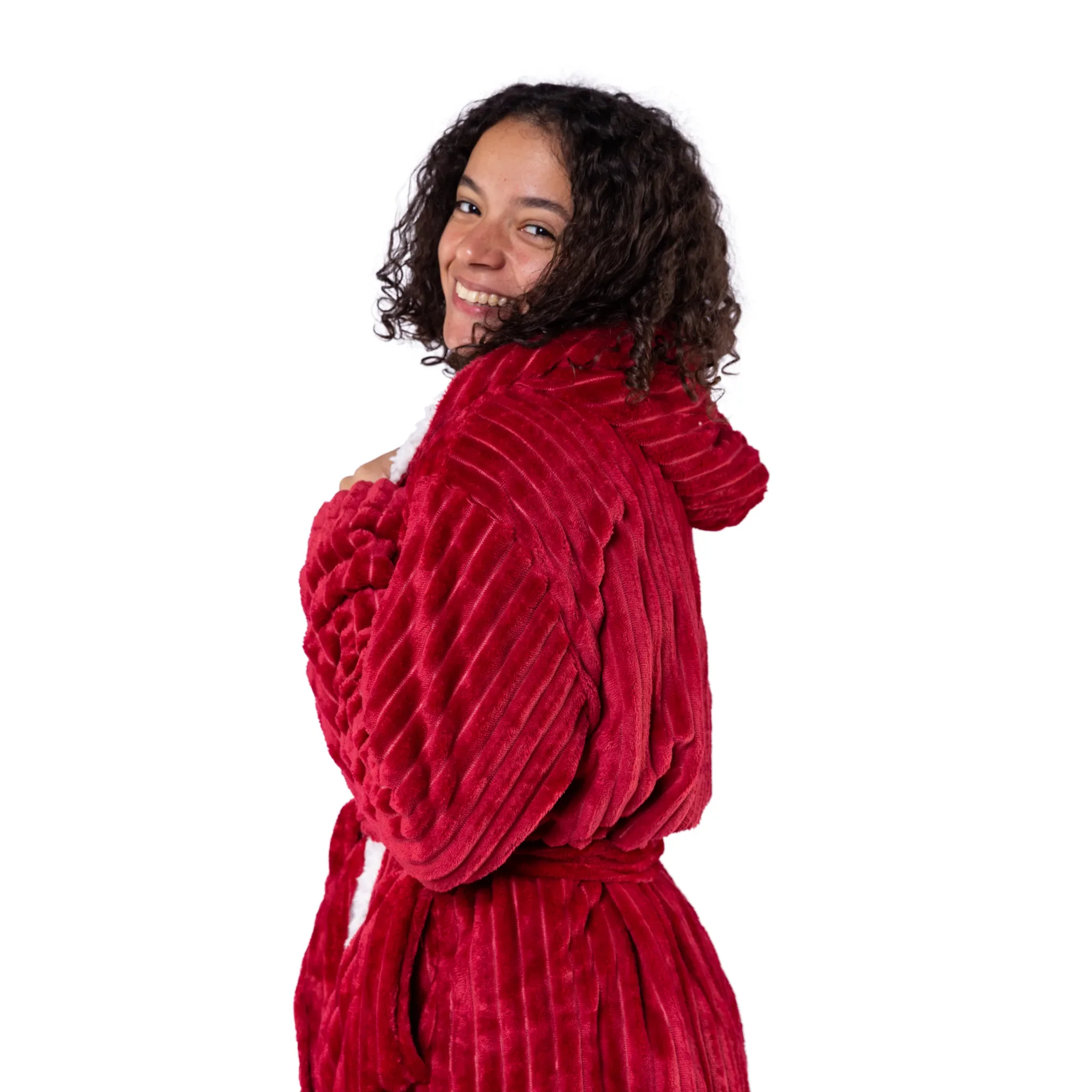 Striped Sherpa Robe - Image 3