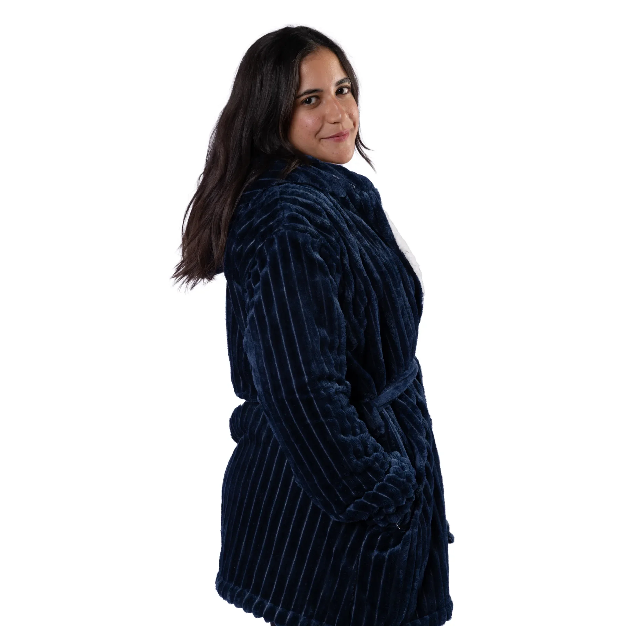Striped Sherpa Robe - Image 5