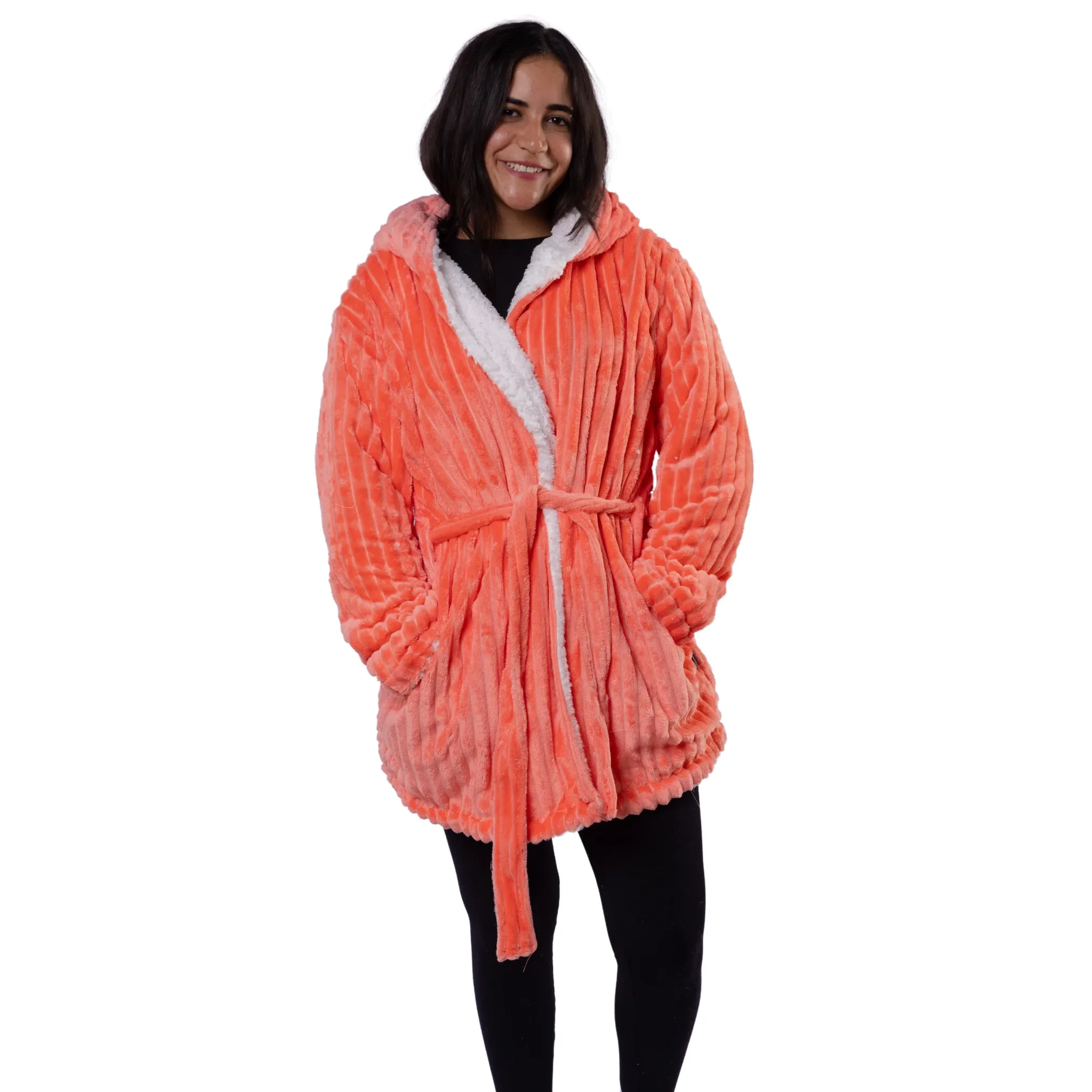 Striped Sherpa Robe - Image 7
