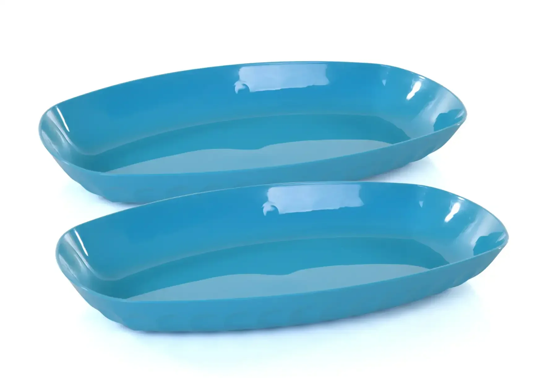Unbreakable Oval Serving Tray (Pack of 2) - Image 2