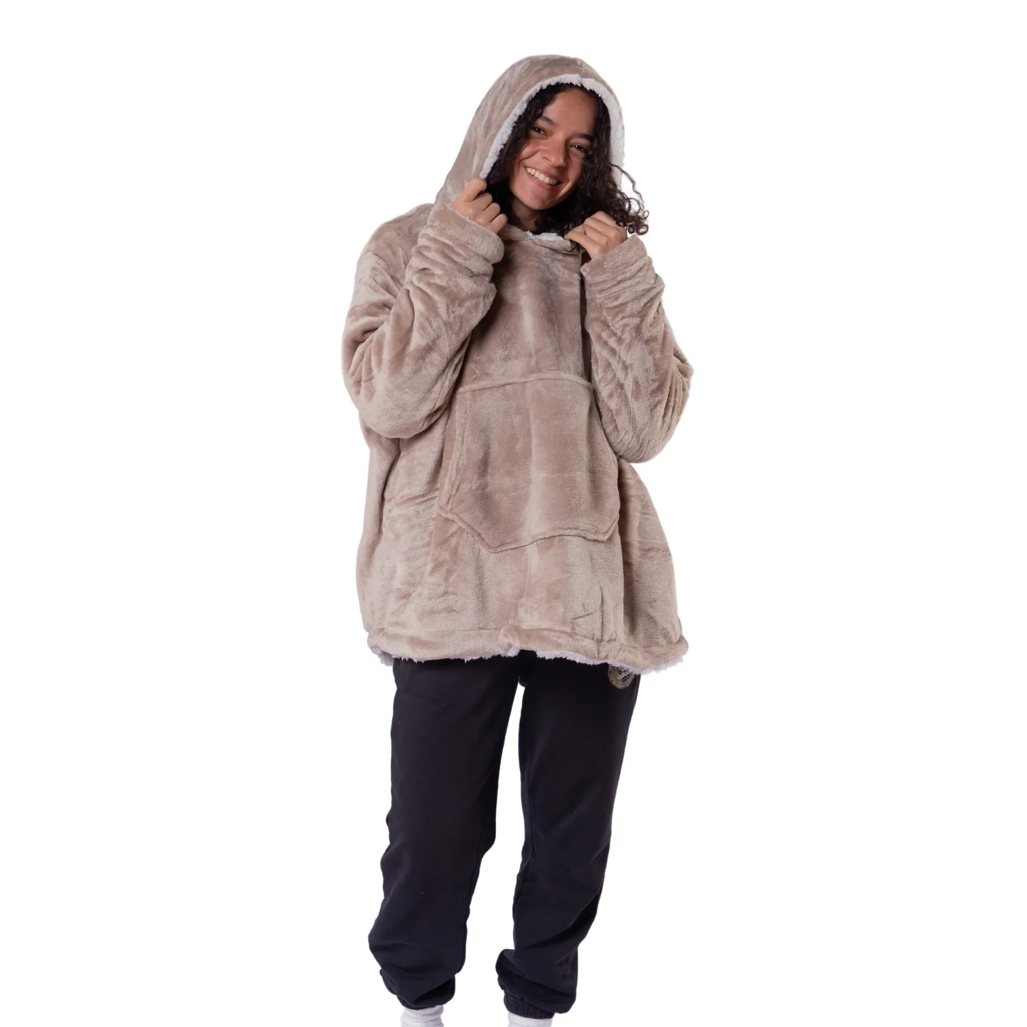 Oversized Sherpa Hoodie 2 sizes (Unisex) - Image 4